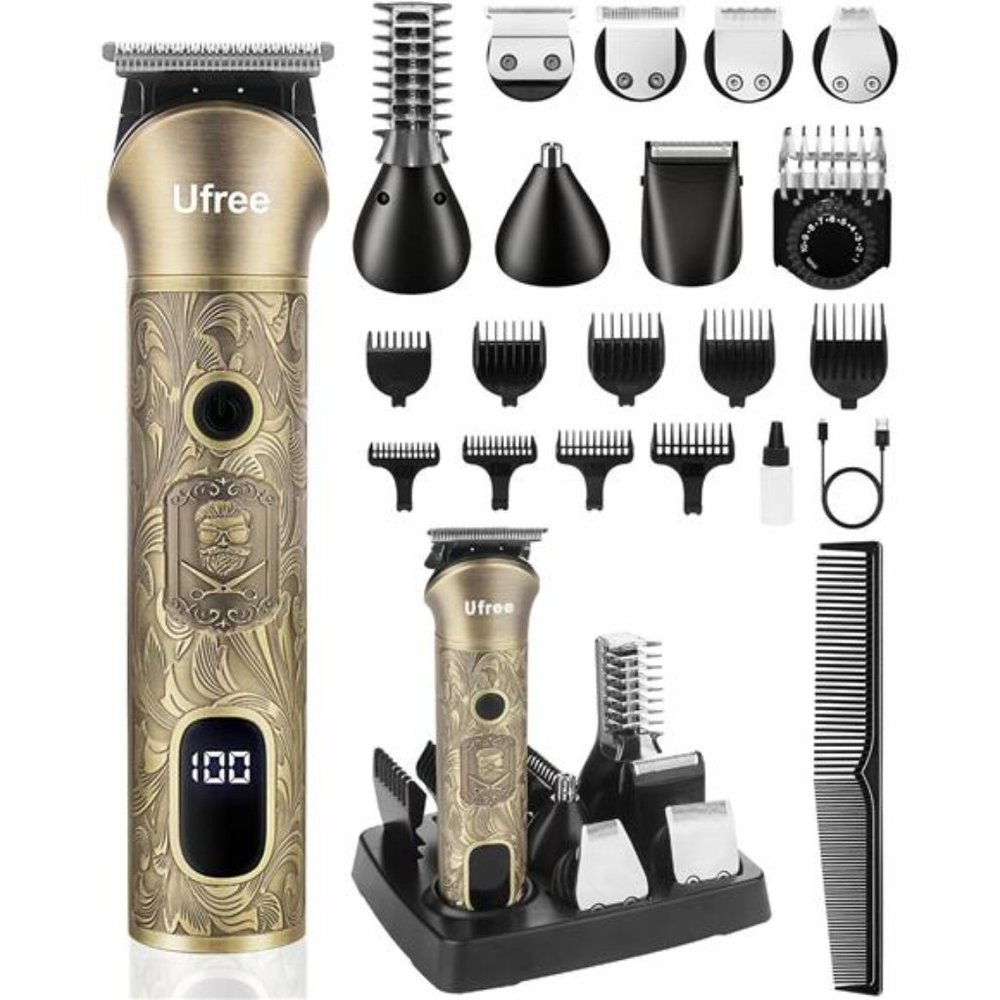 Beard Trimmer for Men, Electric Razor for Men, Cordless Hair Clipper Shaving Kit